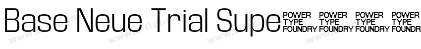 Base Neue Trial Supe字体转换